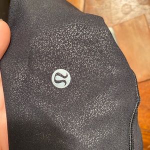 Lululemon black emboss align crop